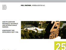 Tablet Screenshot of freipartner.ch